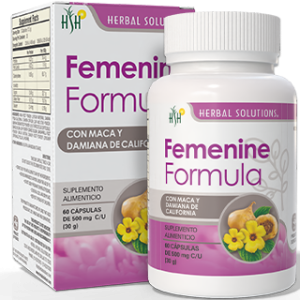 FEMENINE FORMULA FRASCO 60 CAPS 500 MG C/U