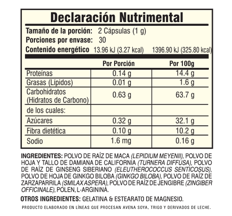 FEMENINE FORMULA FRASCO 60 CAPS 500 MG C/U - Image 3