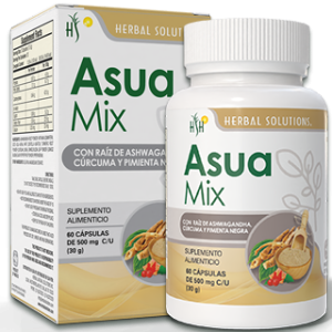 ASUA MIX FRASCO 60 CAPS 500 MG C/U