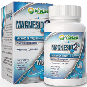 MAGNESIO 2 (BISGLICINATO Y CITRATO) FCO 60 CAPS 500 MG C/U