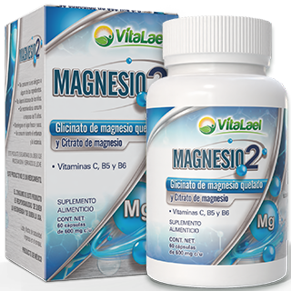 MAGNESIO 2 (BISGLICINATO Y CITRATO) FCO 60 CAPS 500 MG C/U