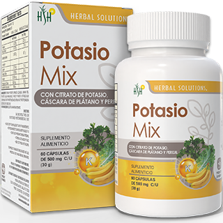 POTASIO MIX FRASCO 60 CAPS 500 MG C/U