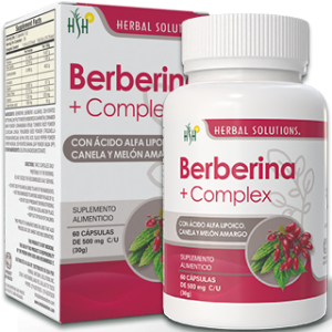 BERBERINA + COMPLEX FRASCO 60 CAPS 500 MG C/U