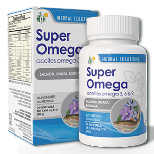 SUPER OMEGA 3, 6 Y 9 FRASCO 30 SOFTGELS 1,400 MG C/U