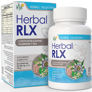 HERBAL RLX FRASCO 60 CAPS 500 MG C/U