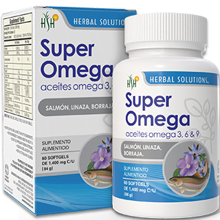 SUPER OMEGA 3, 6 Y 9 FRASCO 60 SOFTGELS 1,400 MG C/U