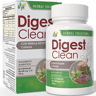 DIGEST CLEAN FRASCO 60 CAPS 500 MG C/U