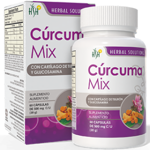 CÚRCUMA MIX FRASCO 60 CAPS 500 MG C/U