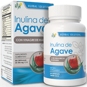 INULINA DE AGAVE FRASCO 60 CAPS 500 MG C/U