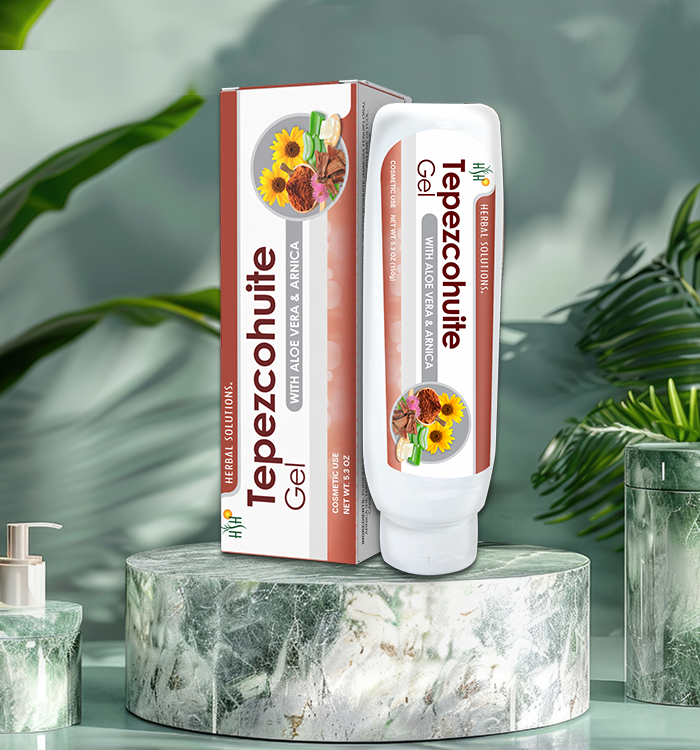 GEL DE TEPEZCOHUITE, CON ÁRNICA Y MANZANILLA FRASCO 150 G - Image 2