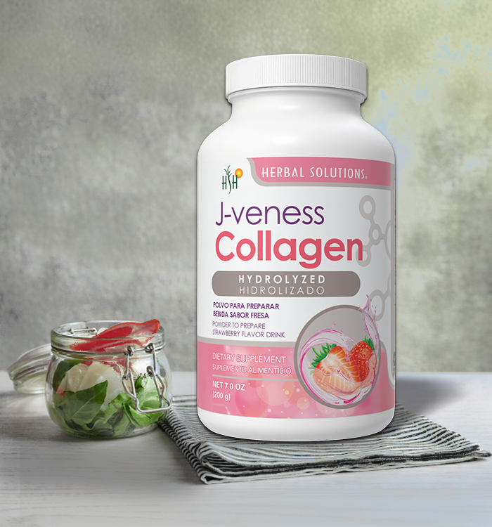 J-VENESS COLÁGENO HDO. FRASCO 200 G SABOR FRESA - Image 2
