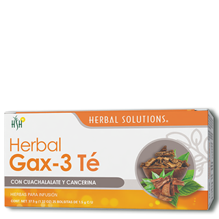 TÉ HERBAL GAX-3 (25 SOBRES 1.5G C/U) 37.5G