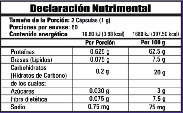 ALGA ESPIRULINA FCO 120 CAP VEG - Image 3