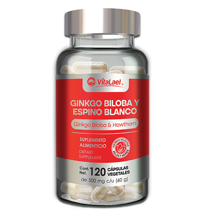 GINKGO BILOBA Y ESPINO BCO FCO 120 CAP VEG